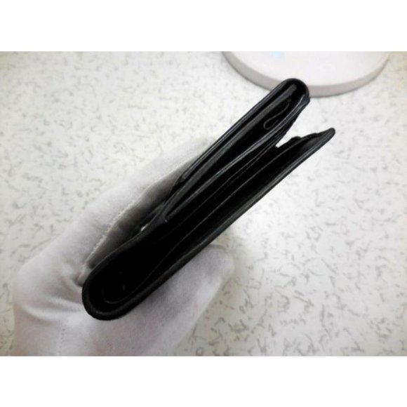 Gucci Black G Logo Print Canvas Bi-fold Snap - Picture 5 of 12